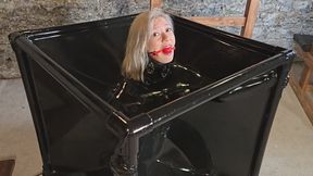 Latex VacCube Submission – Butterfly Gag, Gas Mask, Ballgag Training - Mistress Lotus