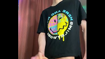 Skinny Twink Student Making A Huge Messy Cum Puddle