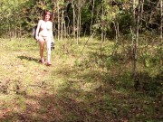 walking in the woods