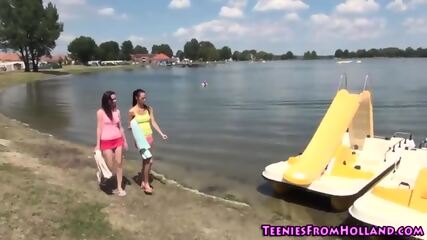 Les Teen Tastes On Boat