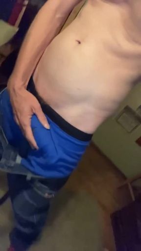 Playing with My Bulge in New Boxers
