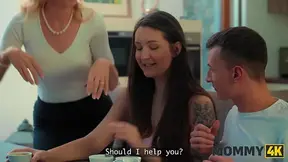 Step milf seduces and gets fucked hard in the kitchen
