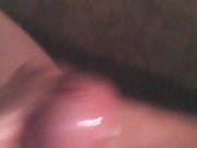 jacking off my oiled up cock