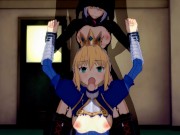 FATE FUTA Nero Claudius and MHX Spitroast Saber
