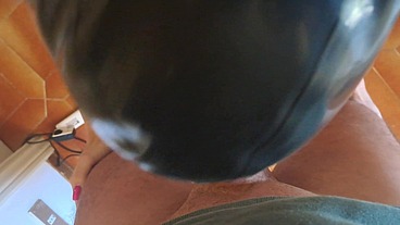 POV smoking blowjob with huge load of cum on my mouth