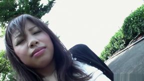 Asian Teen Barely Legal, Going Wild in the Woods, Panties Down