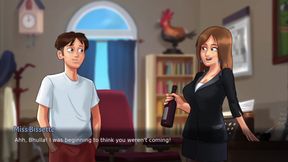 Hot English teacher and her naughty student - the real fun of private lessons!&quot; From studying English to direct love