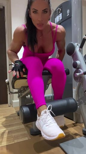 Hard Training and Posing Muscles