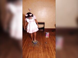 Crunching Blue Raspberry Trix!!!!!