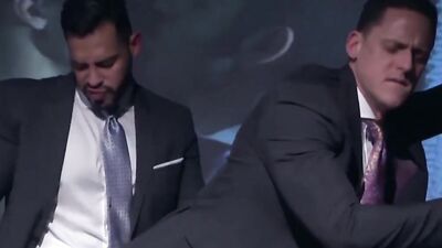 Two gentlemen Ivan Gregory & Viktor Rom are fucking in cinema