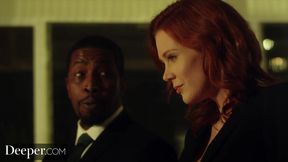 Stunning babes LaSirena69 and Maitland Ward fuck with a big black cock