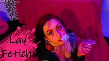 SLUT GOTH IN SMOKING FETISH | LAY-FETICHE