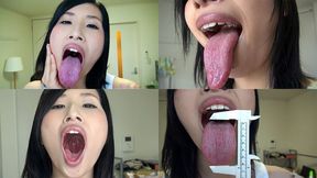 Yua - Long Tongue and Mouth Showing - 1080p wmv