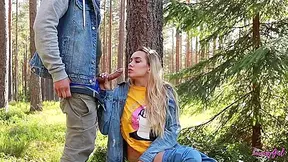 Have Public Sex On A Picnic. Pov Blowjob And Amateur Doggystyle