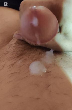 Morning cum cute dick masturbate