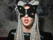 Catwoman smokes and flirts with you