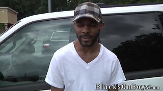 Jayden jones assrides a mammoth chocolate penis