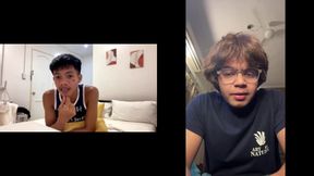Asian Twink Drills Indian Twink Live on Cam