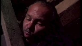 THE COUNTRY LADY DOGGSIDE IN THE BARN ENJOYS A NICE COCK