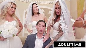 Big Titty Milf Brides Discipline Big Dick Wedding Planner With Insane Reverse Gangbang!