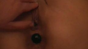 Watch me stuffing my wife's holes with benwa balls