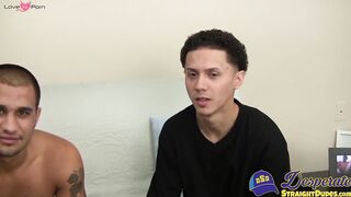 Straight Latinos Rafael and Alex  are sucking dicks for the first time