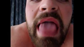 Huge Msucled Stud Ass Play, Jerk and Tonge/spit Show