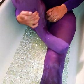 Pee, slime, syrup in nylon pantyhose, Tights and leotard.  Such erotica fun.