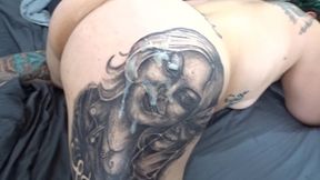 latina bitch takes a good cock and i shoot all my cum on her ass