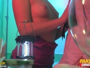 FAKEhub Originals Mad Scientist creates cute tiny petite girl with big ass