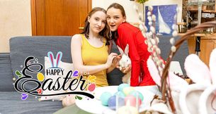 Easter lesbian lovers