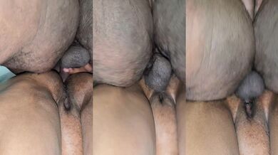 Ebony BHM poundtown on big tits ebony bbw pussy doggy style closeup with cumshot f21