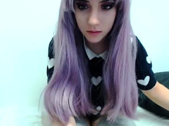 Webcam Teen masturbates and pretends you came in her mouth