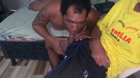0422 First he teases me and then I climb on him