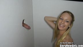 Pretty Blonde Tiny Tit Cock Sucker Glory Hole