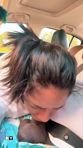 Blowjob While We're Going to Meet Some Friends