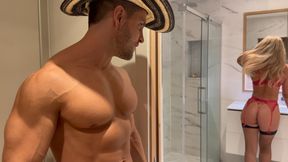 British Blonde services my cock