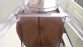 Giantess Butt Crushing a Tiny Man on a Clear Chair with Peko Lux - Part 1 of 2