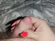 Quick Handjob with weak cumload