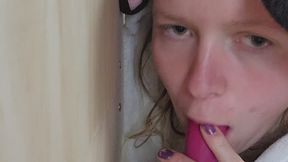 Just a girl missing dick and sucking her vibrator dildo