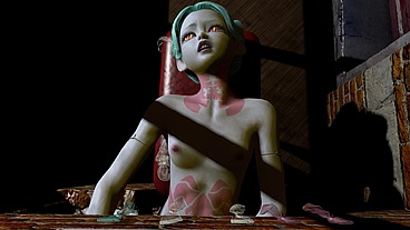 Rebbeca has sex through a hole in the wall - Cyberpunk Edgerunners