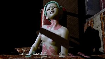 Rebbeca has sex through a hole in the wall - Cyberpunk Edgerunners