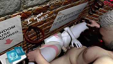 Rebbeca has sex through a hole in the wall - Cyberpunk Edgerunners