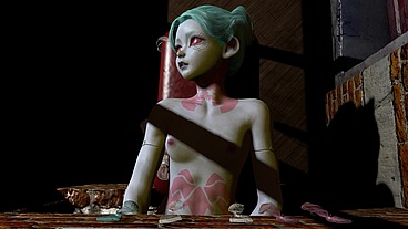 Rebbeca has sex through a hole in the wall - Cyberpunk Edgerunners