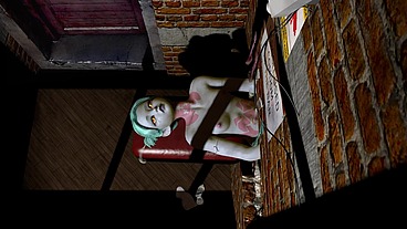 Rebbeca has sex through a hole in the wall - Cyberpunk Edgerunners