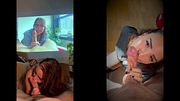 Split Screen Blowception and Cumshots