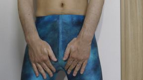 Blue Leggings Masturbation