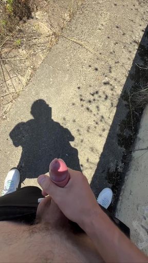 I masturbate on the street and cum