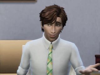 That guy has a bit of booty for the 1st time with his tgirl boss in swap for a salary increase