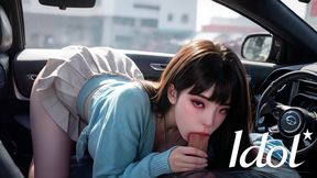 a respectable man picked up an asian girl on the road and fucked her in his car [ai]